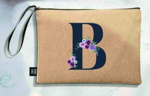 Sac à main Lettre B (Modèles variés) (25 × 18 × 1 cm)